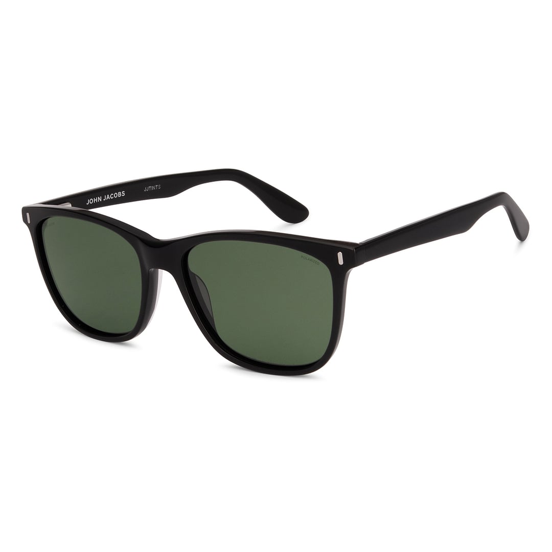 John Jacobs Black Full Rim Square right side