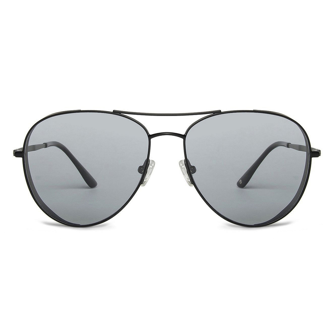 John Jacobs Black Full Rim Aviator left side