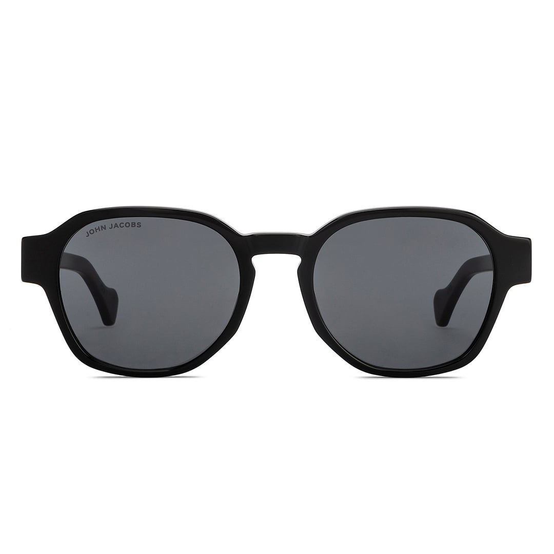 John Jacobs Black Full Rim Round right side