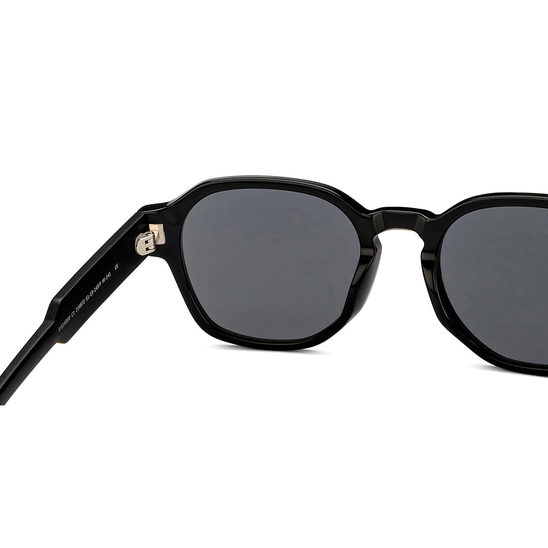 John Jacobs Black Full Rim Round right side