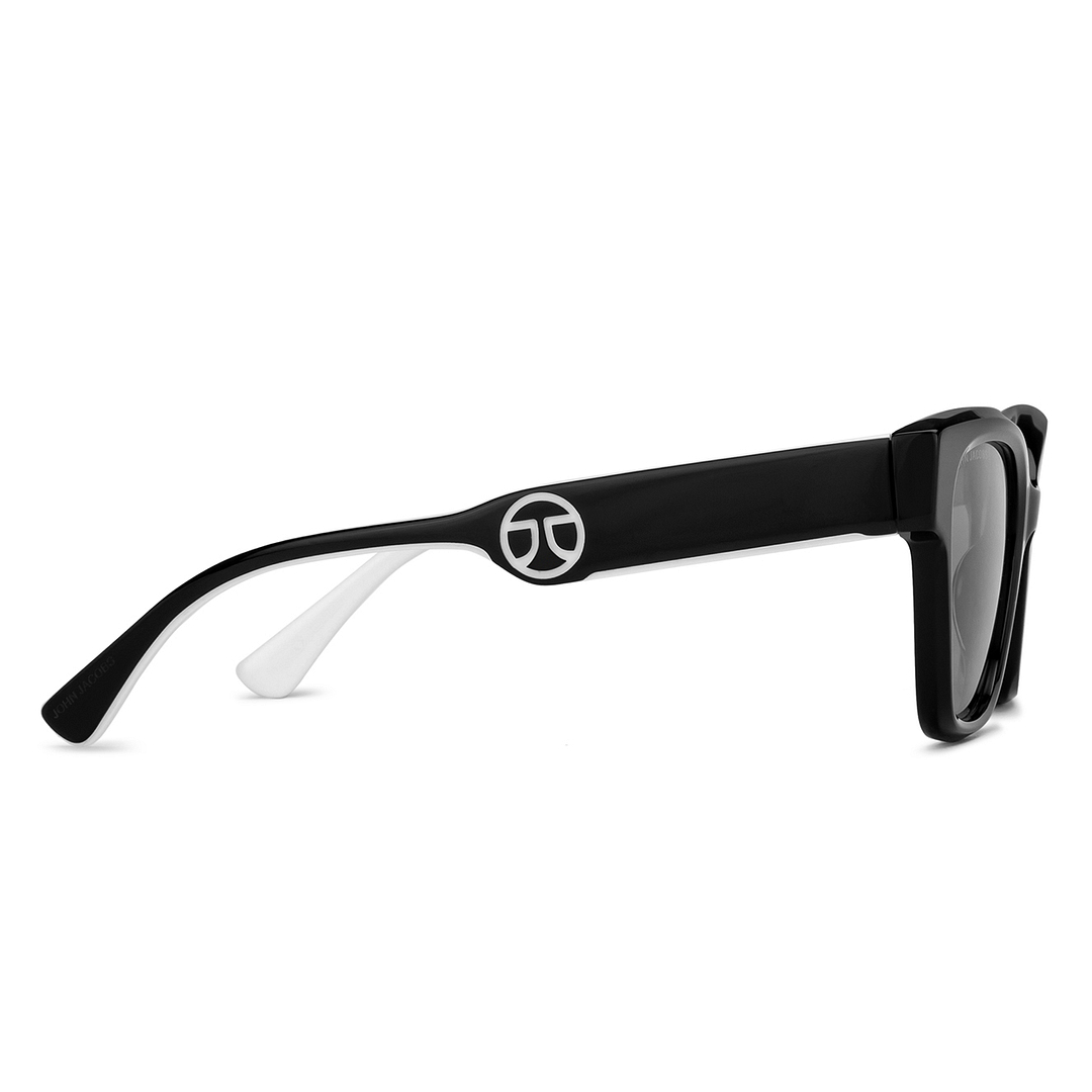 John Jacobs Black Full Rim Square left side