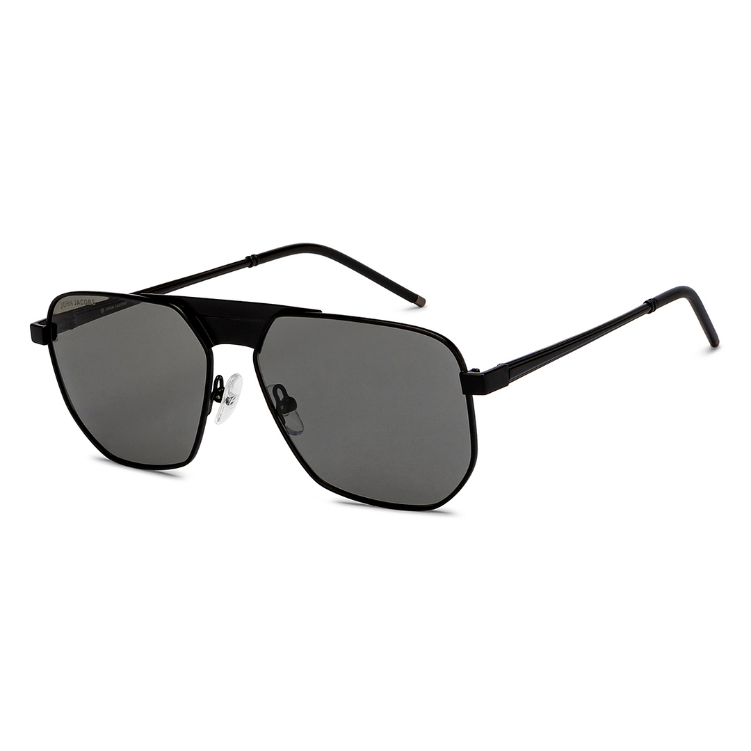 Black Grey Full Rim Square John Jacobs JJ Tints JJ S15460-C1
