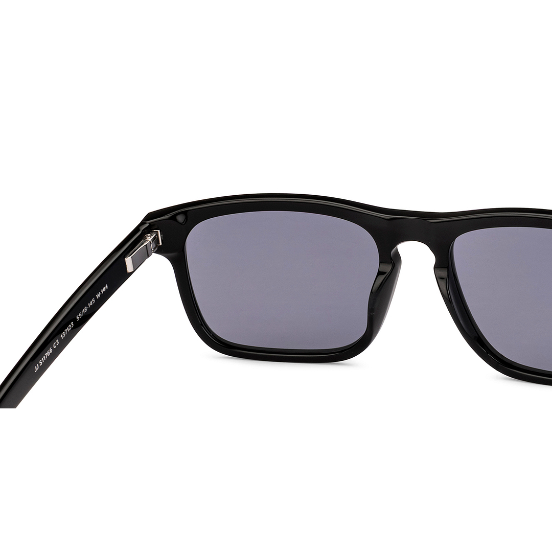 John Jacobs Black Full Rim Square left side