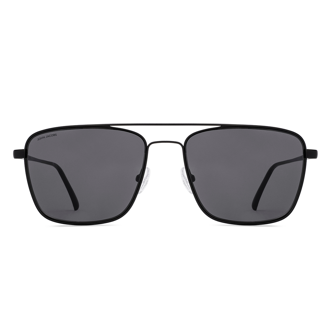 John Jacobs Black Full Rim Square right side