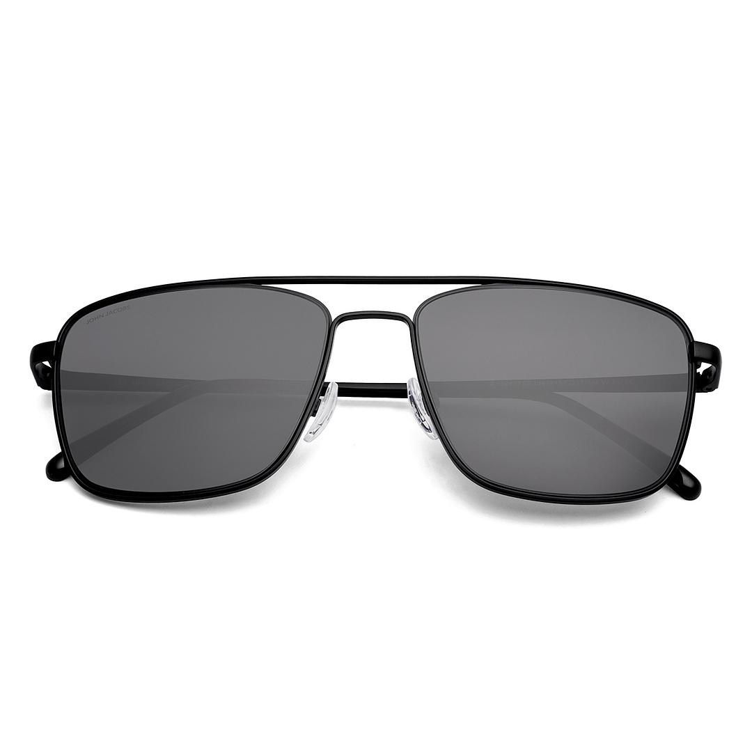 John Jacobs Black Full Rim Square left side