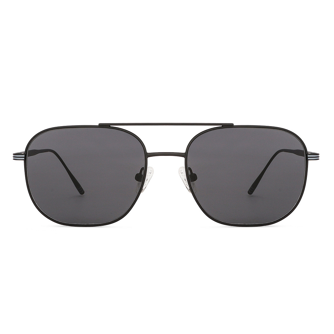 John Jacobs Black Full Rim Aviator left side