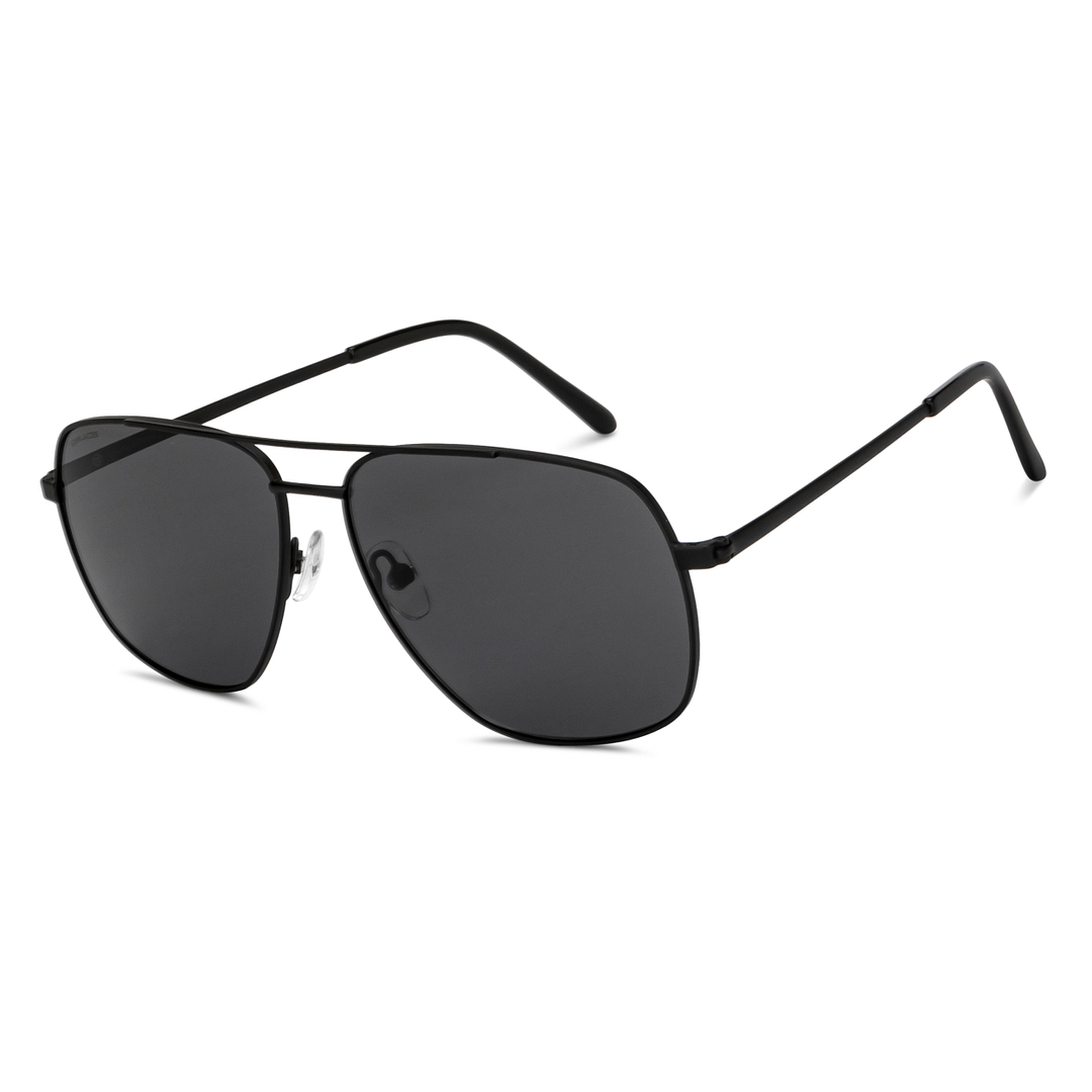 John Jacobs Black Full Rim Aviator right side