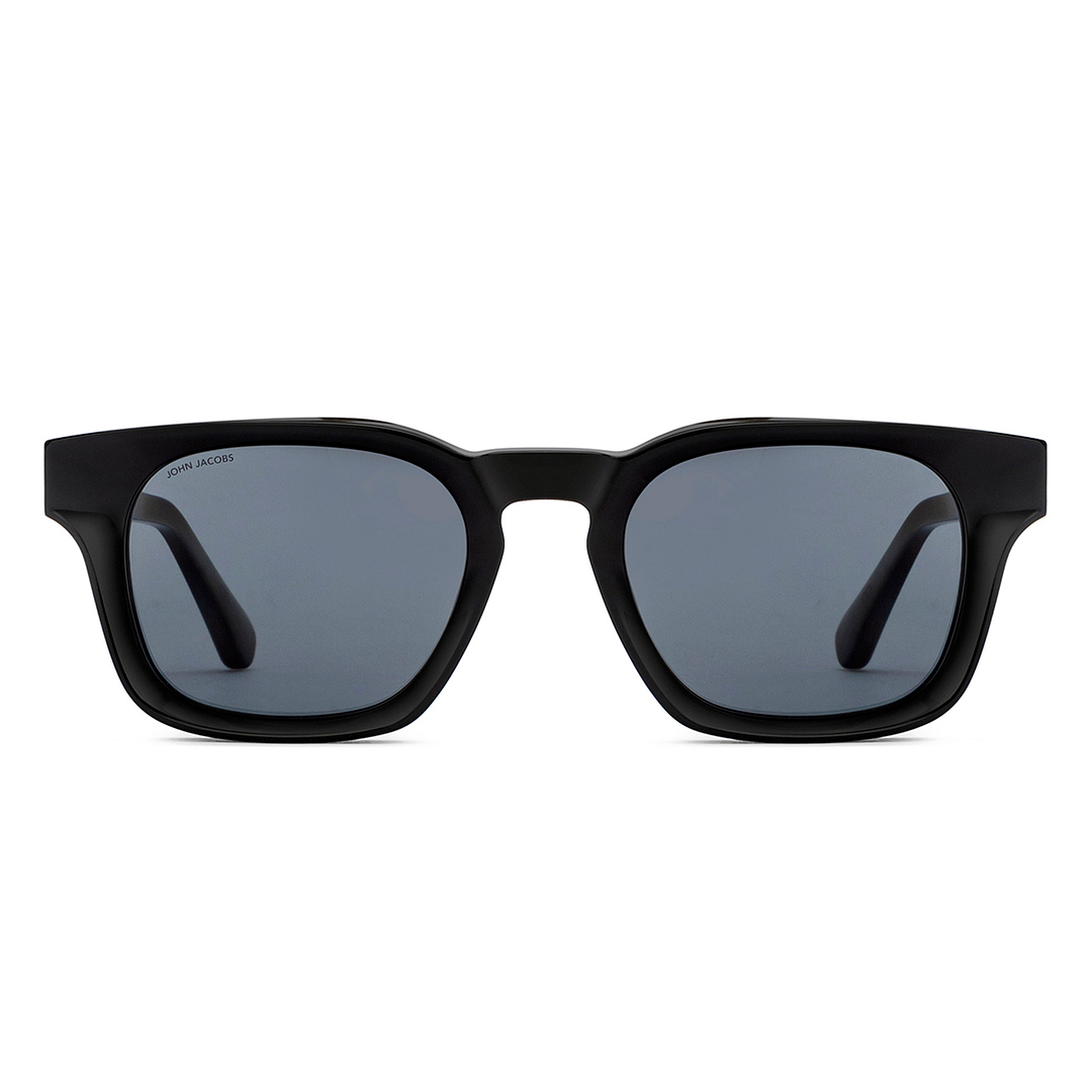 John Jacobs Black Full Rim Square right side