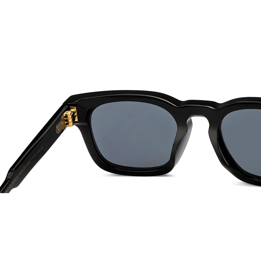 John Jacobs Black Full Rim Square right side