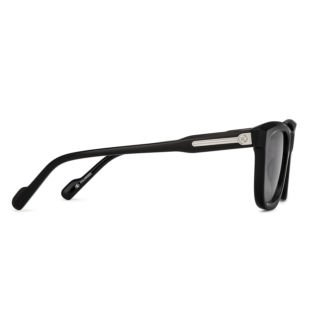 John Jacobs Black Full Rim Square left side