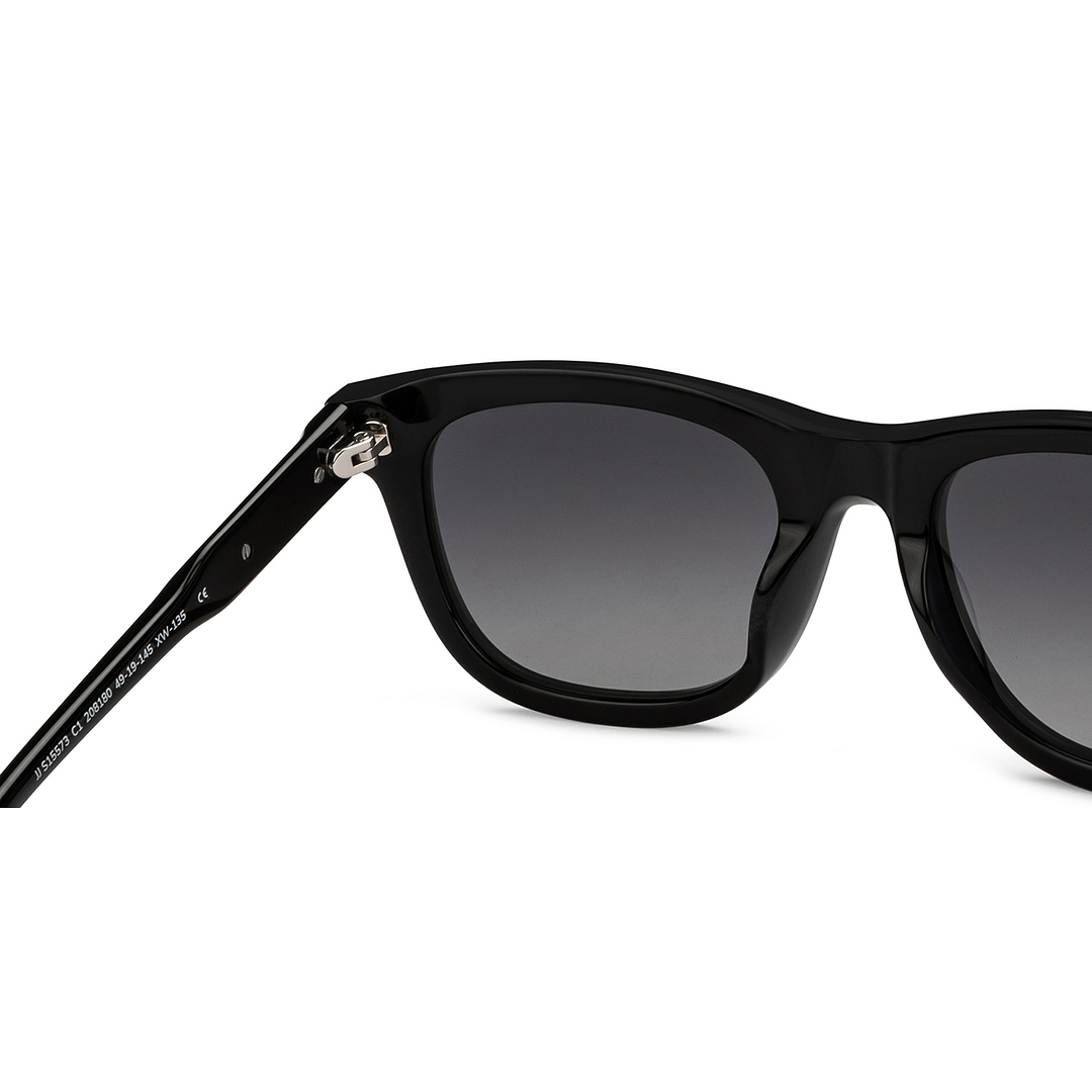John Jacobs Black Full Rim Square right side