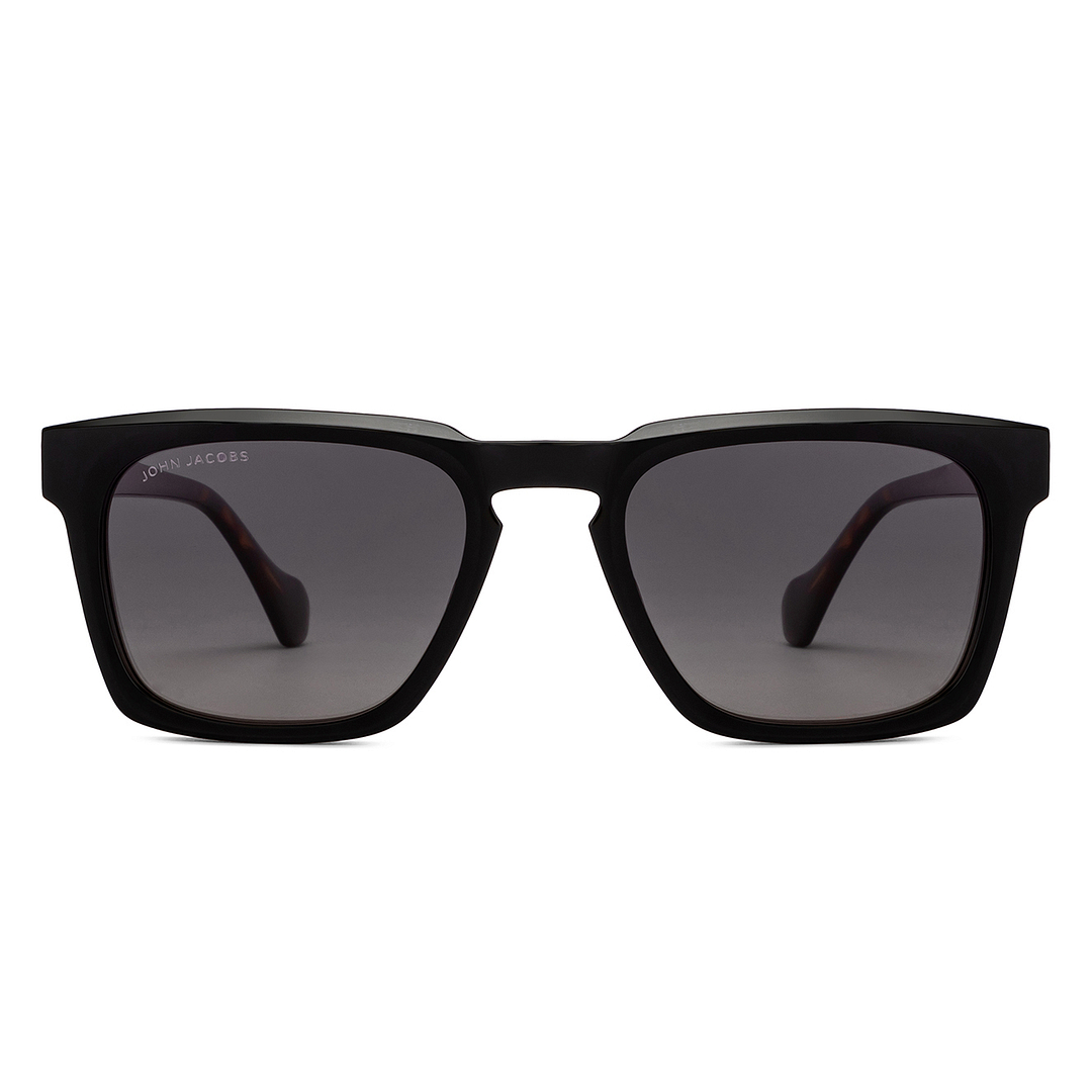 John Jacobs Black Full Rim Square right side