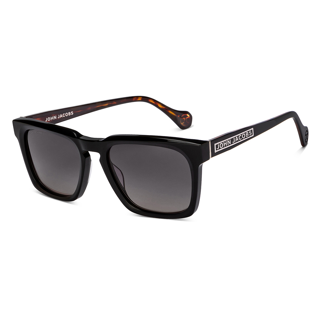 John Jacobs Black Full Rim Square left side