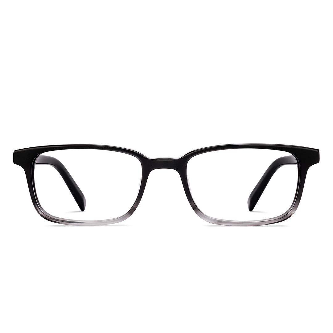 John Jacobs Black Full Rim Rectangle right side