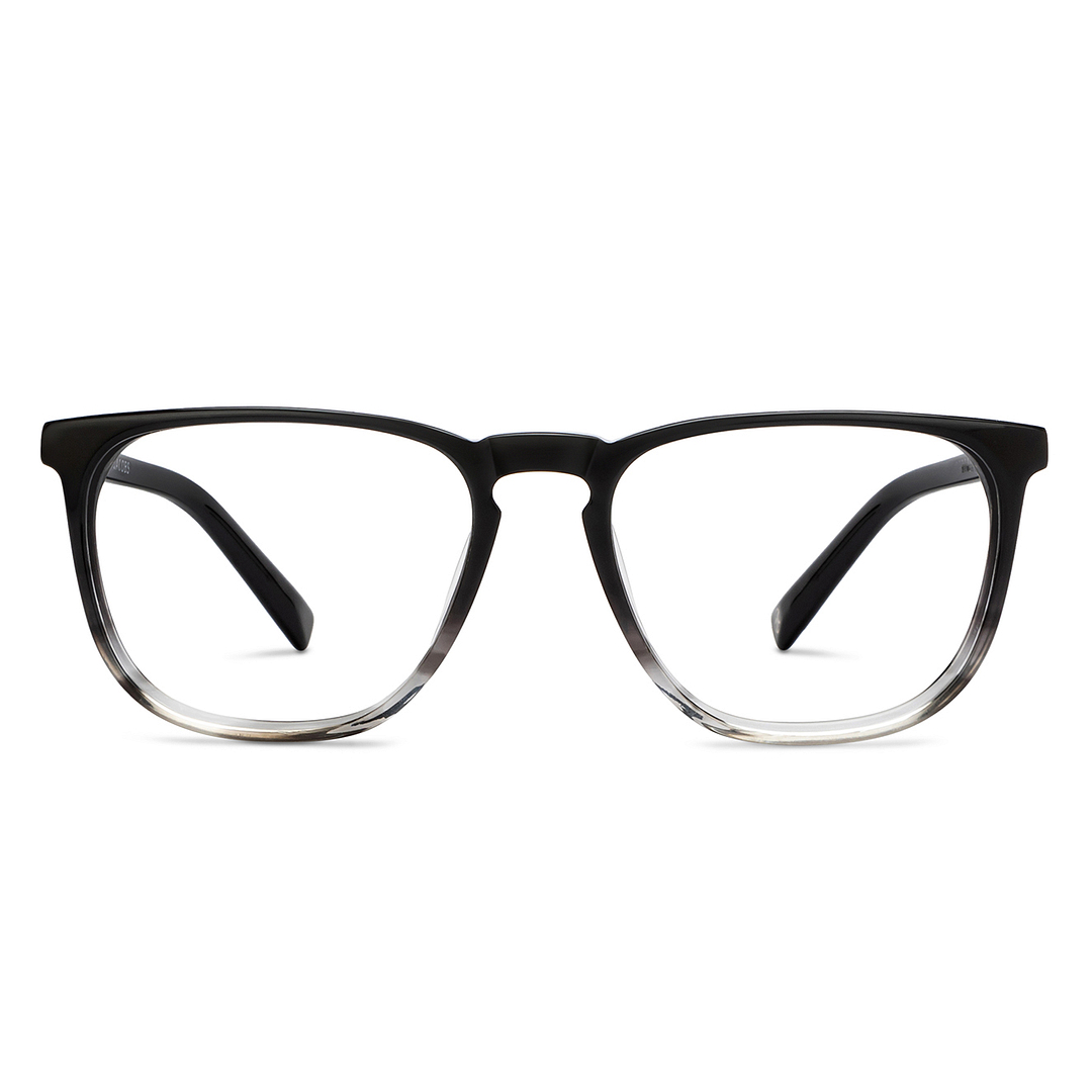 John Jacobs Online Black Transparent Full Rim Square right side
