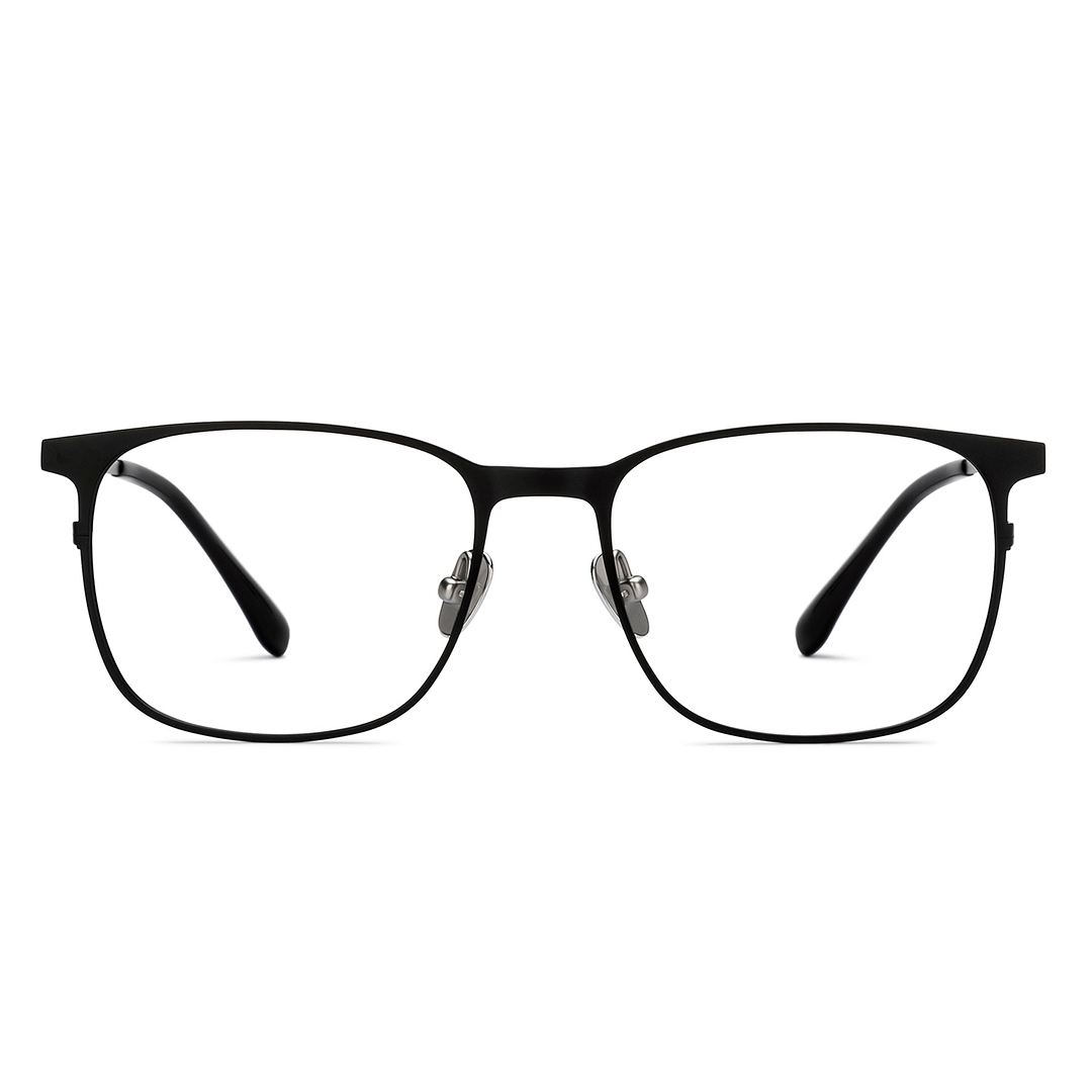 John Jacobs Black Full Rim Square left side