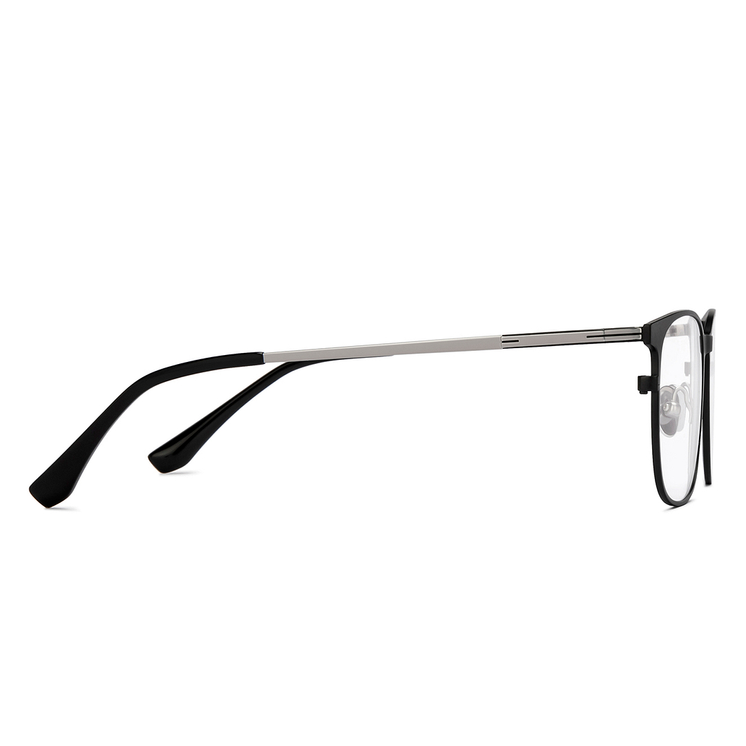 John Jacobs Black Full Rim Square left side