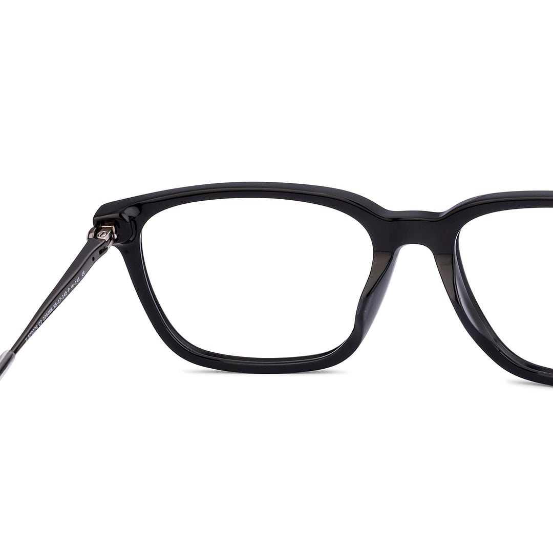 John Jacobs Black Full Rim Cat Eye right side