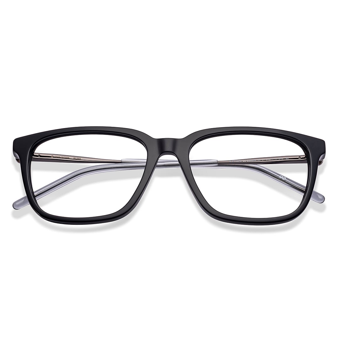 John Jacobs Black Full Rim Cat Eye left side