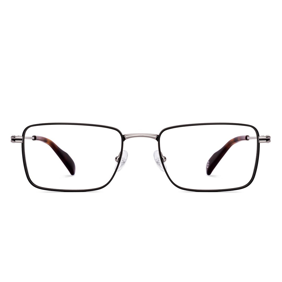 Black Gunmetal Full Rim Rectangle John Jacobs Supreme Steel JJ