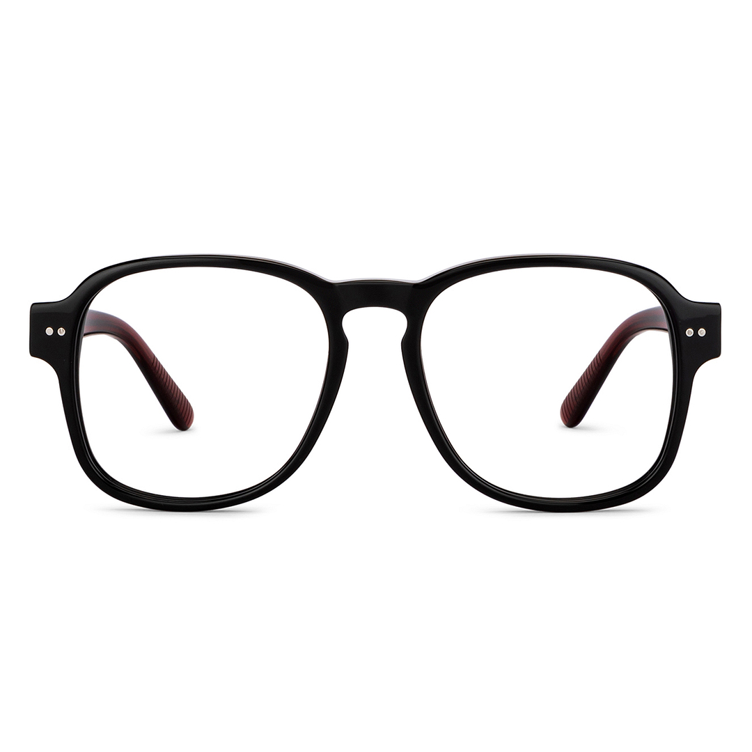 John Jacobs Online Black Full Rim Square left side