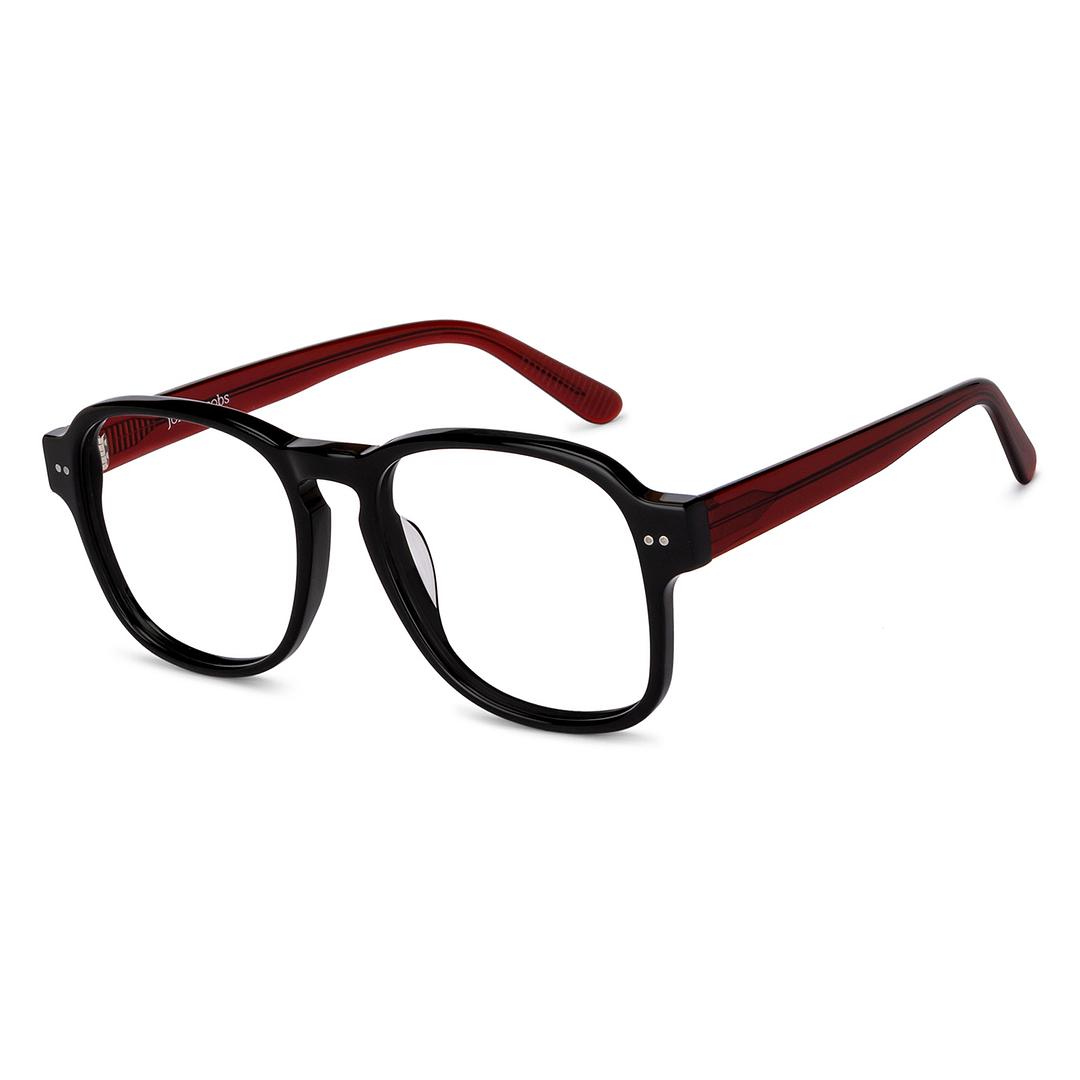John Jacobs Online Black Full Rim Square right side