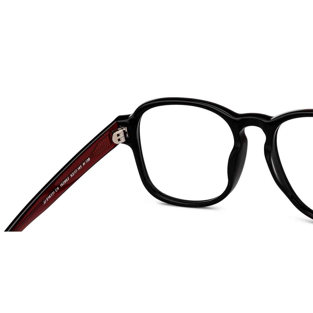 John Jacobs Online Black Full Rim Square right side