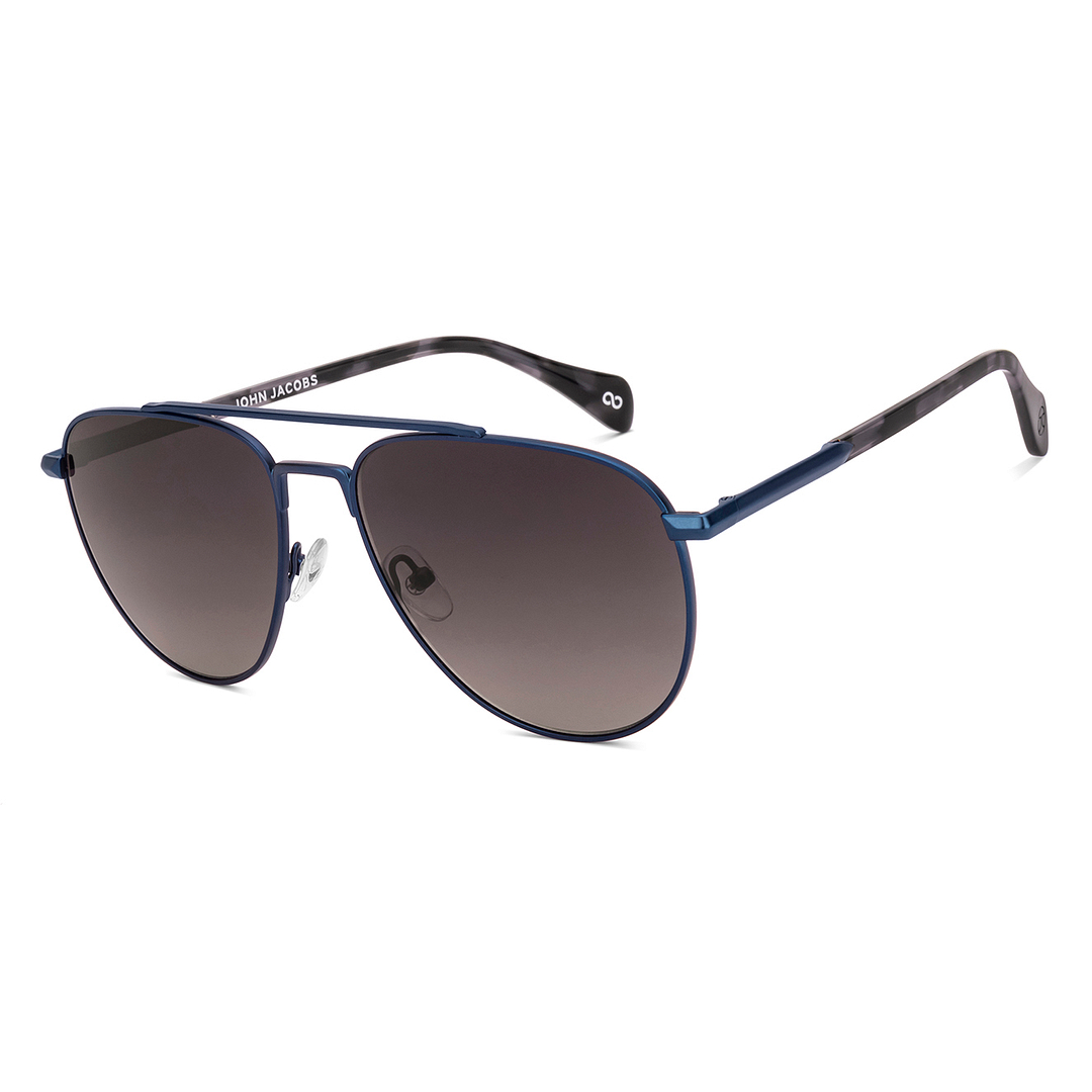 John Jacobs Blue Full Rim Aviator right side
