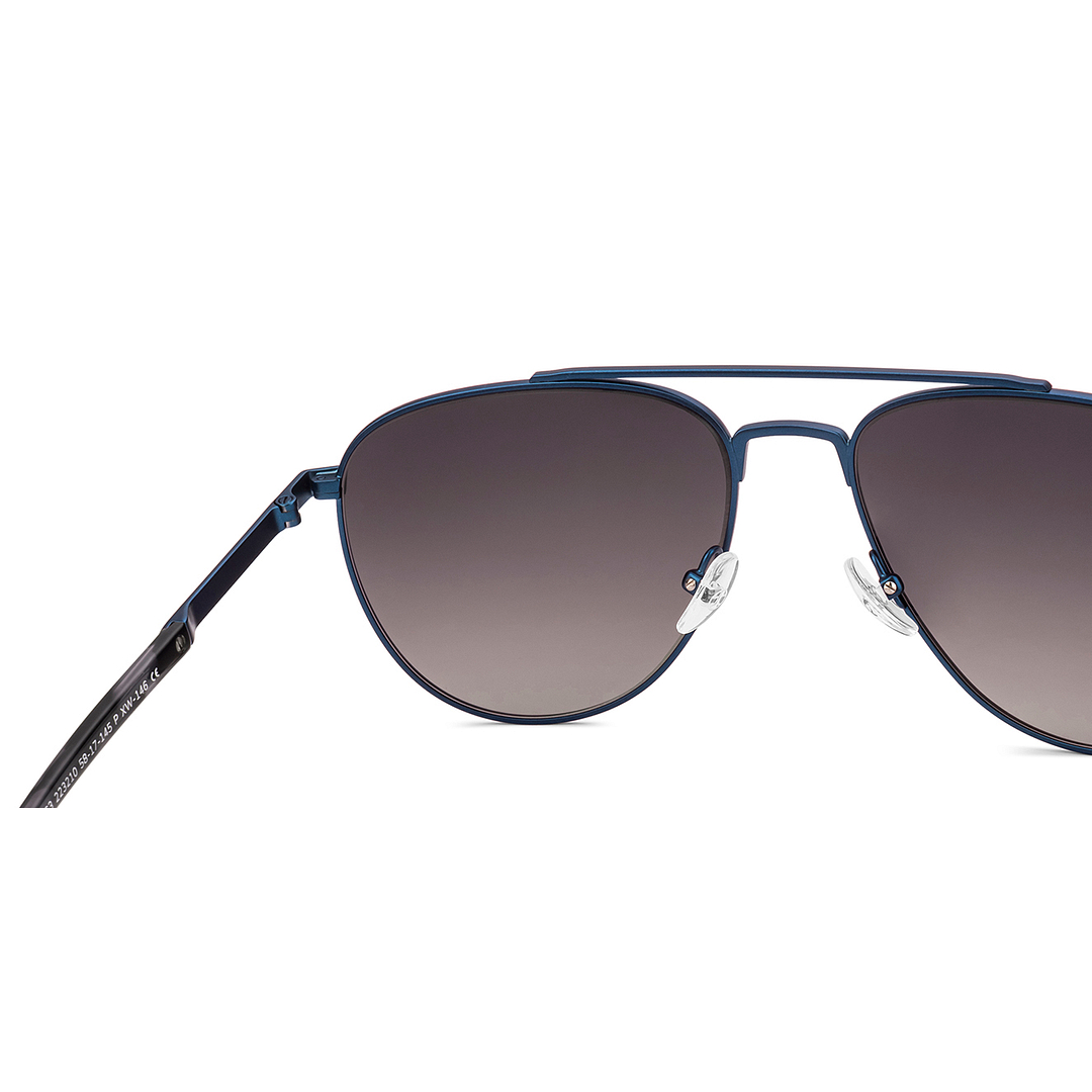 John Jacobs Blue Full Rim Aviator right side