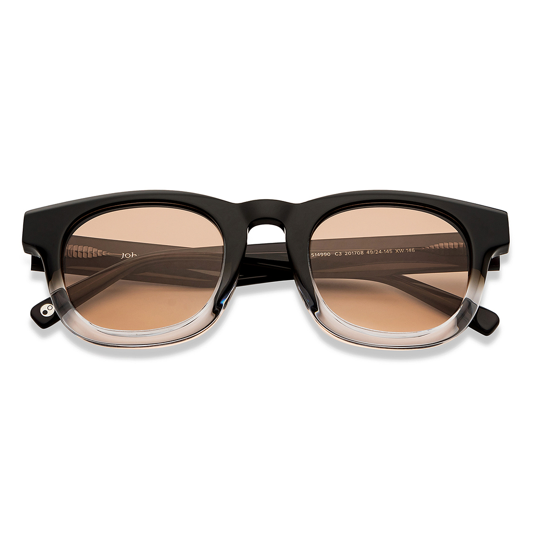 John Jacobs Online Black Transparent Full Rim Square left side