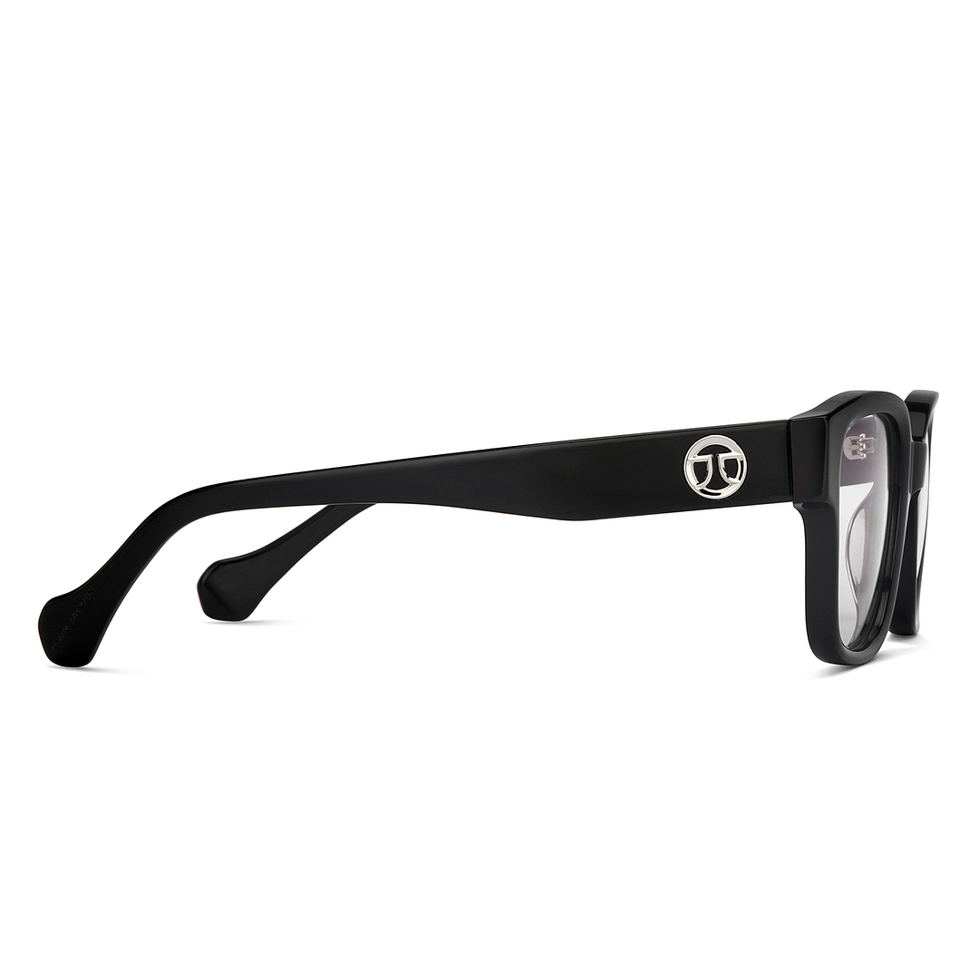 John Jacobs Online Black Full Rim Square left side