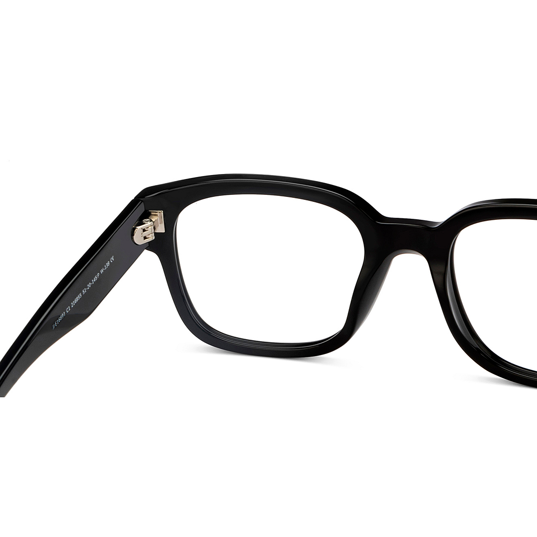 John Jacobs Online Black Full Rim Square right side