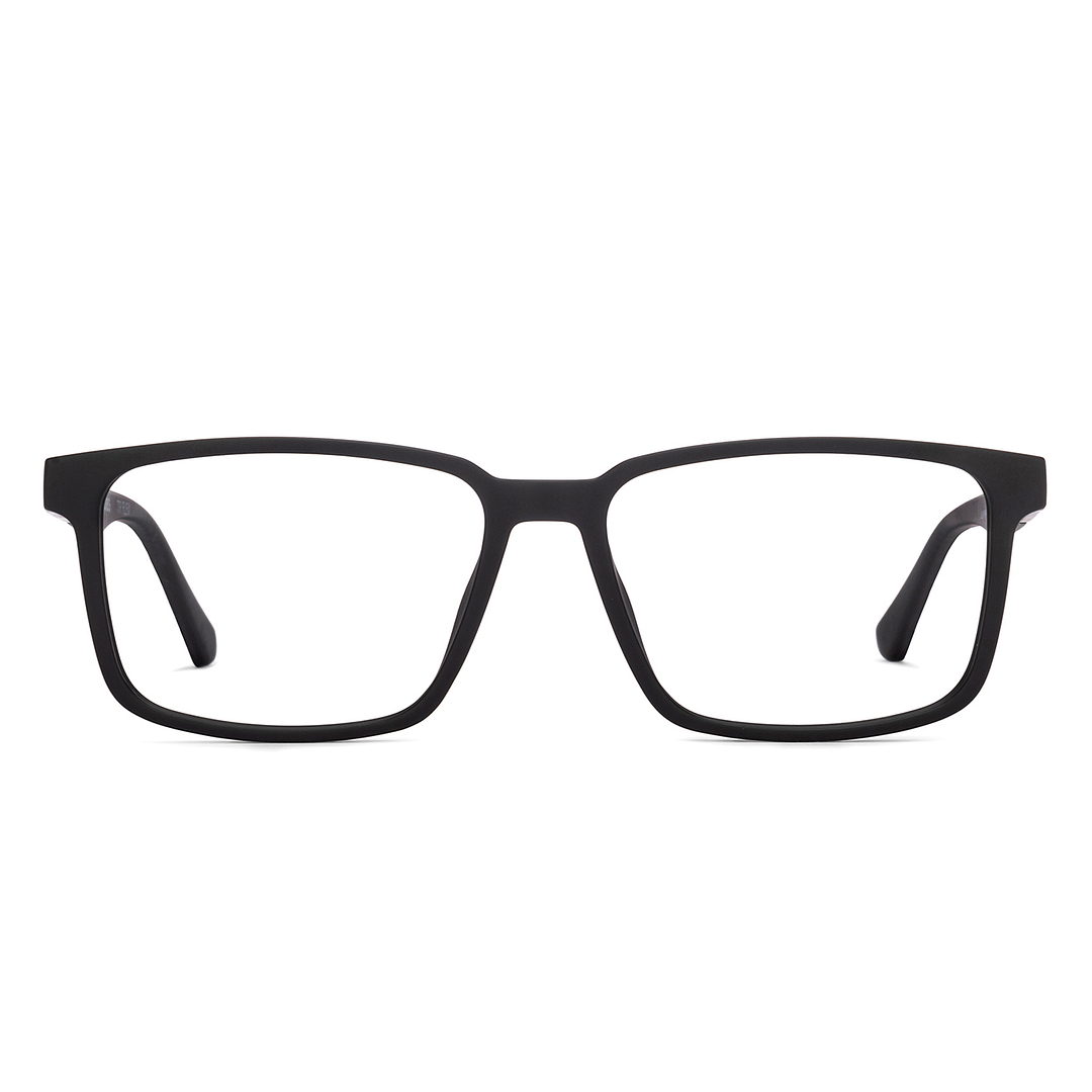 John Jacobs Black Full Rim Rectangle right side