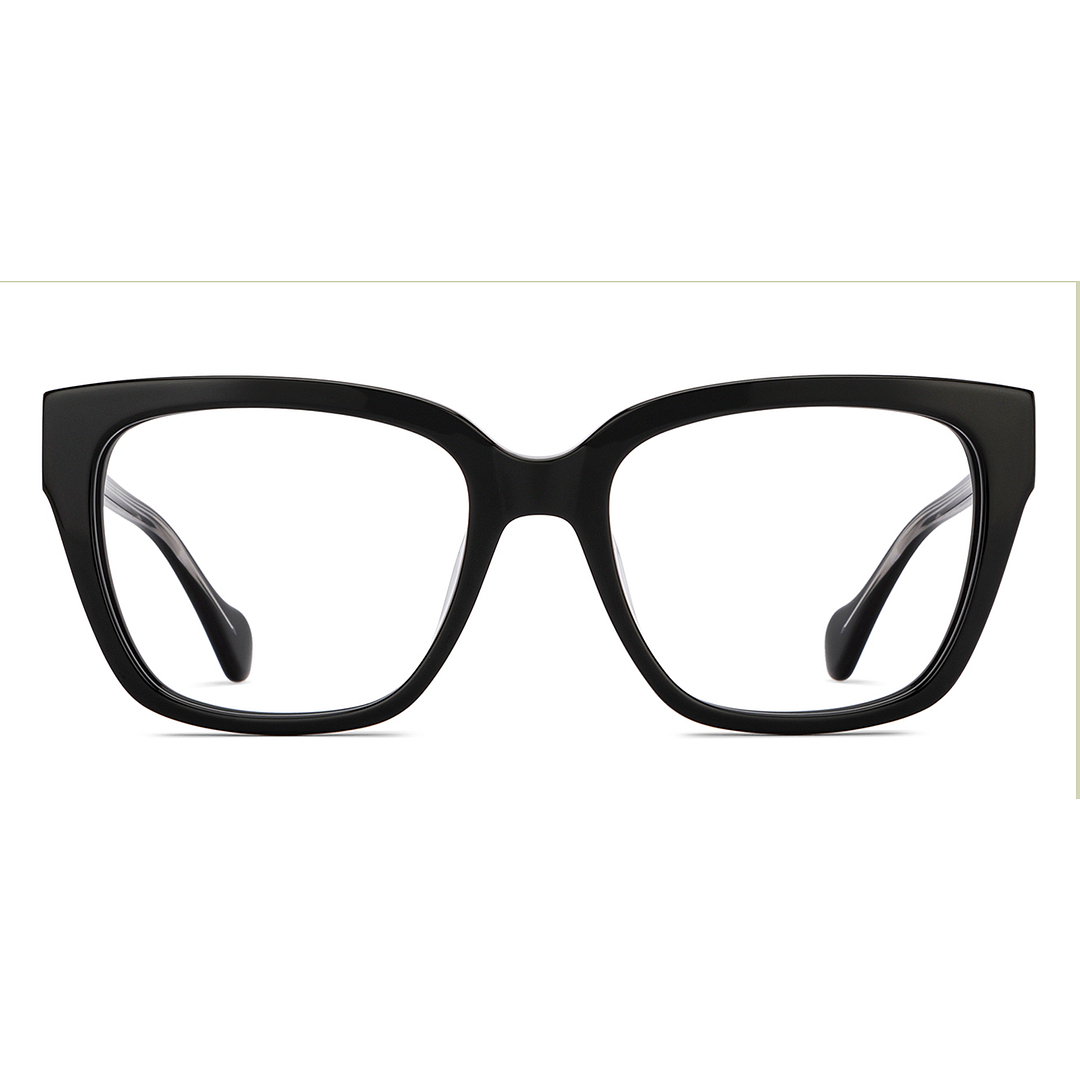 John Jacobs Black Full Rim Square right side