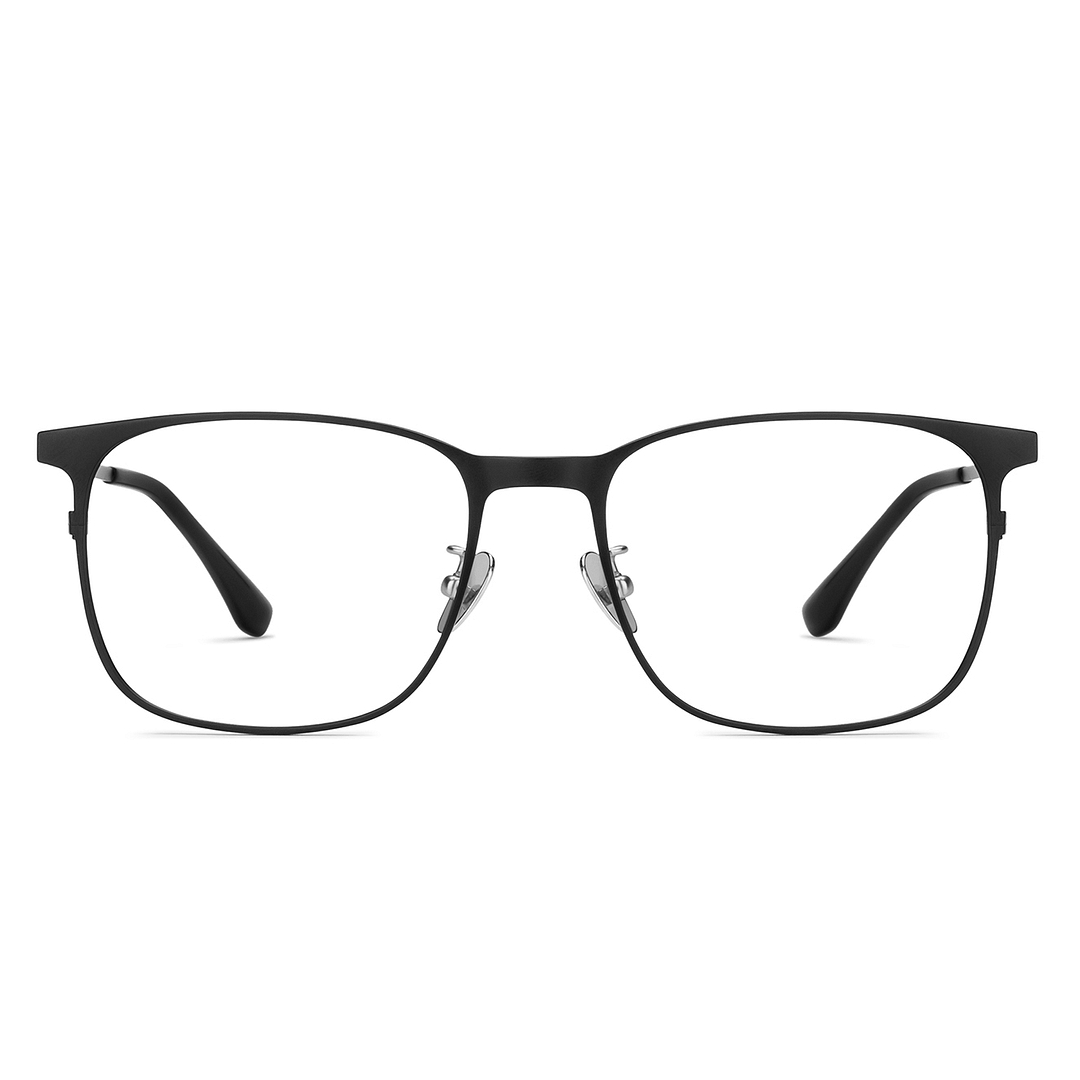 John Jacobs Black Full Rim Square right side