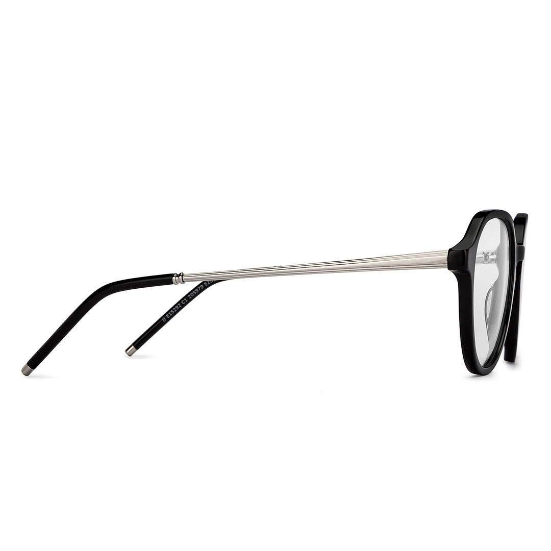 John Jacobs Online Black Full Rim Round left side