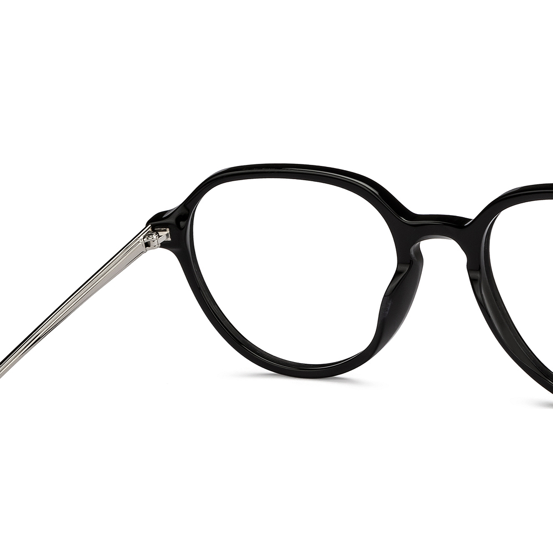 John Jacobs Online Black Full Rim Round right side