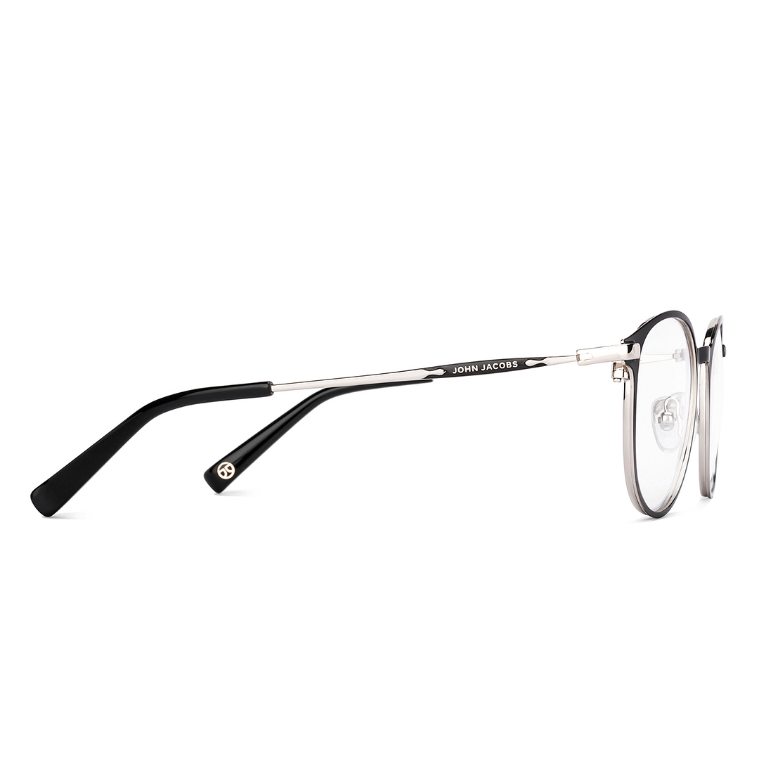 John Jacobs Dark Gunmetal Full Rim Round right side