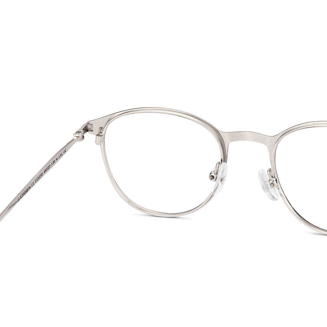 John Jacobs Dark Gunmetal Full Rim Round left side