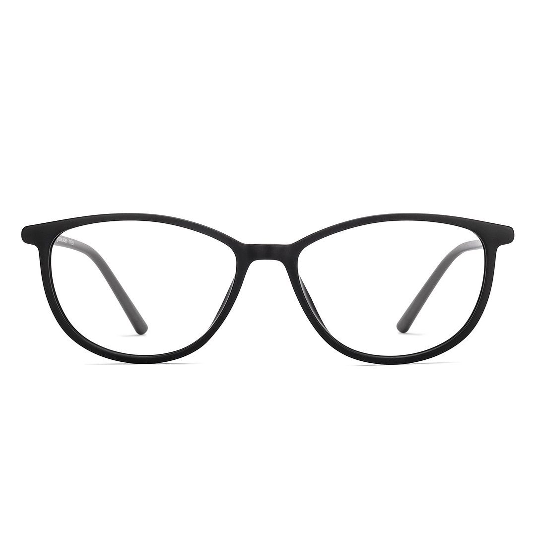 John Jacobs Black Full Rim Cat Eye right side