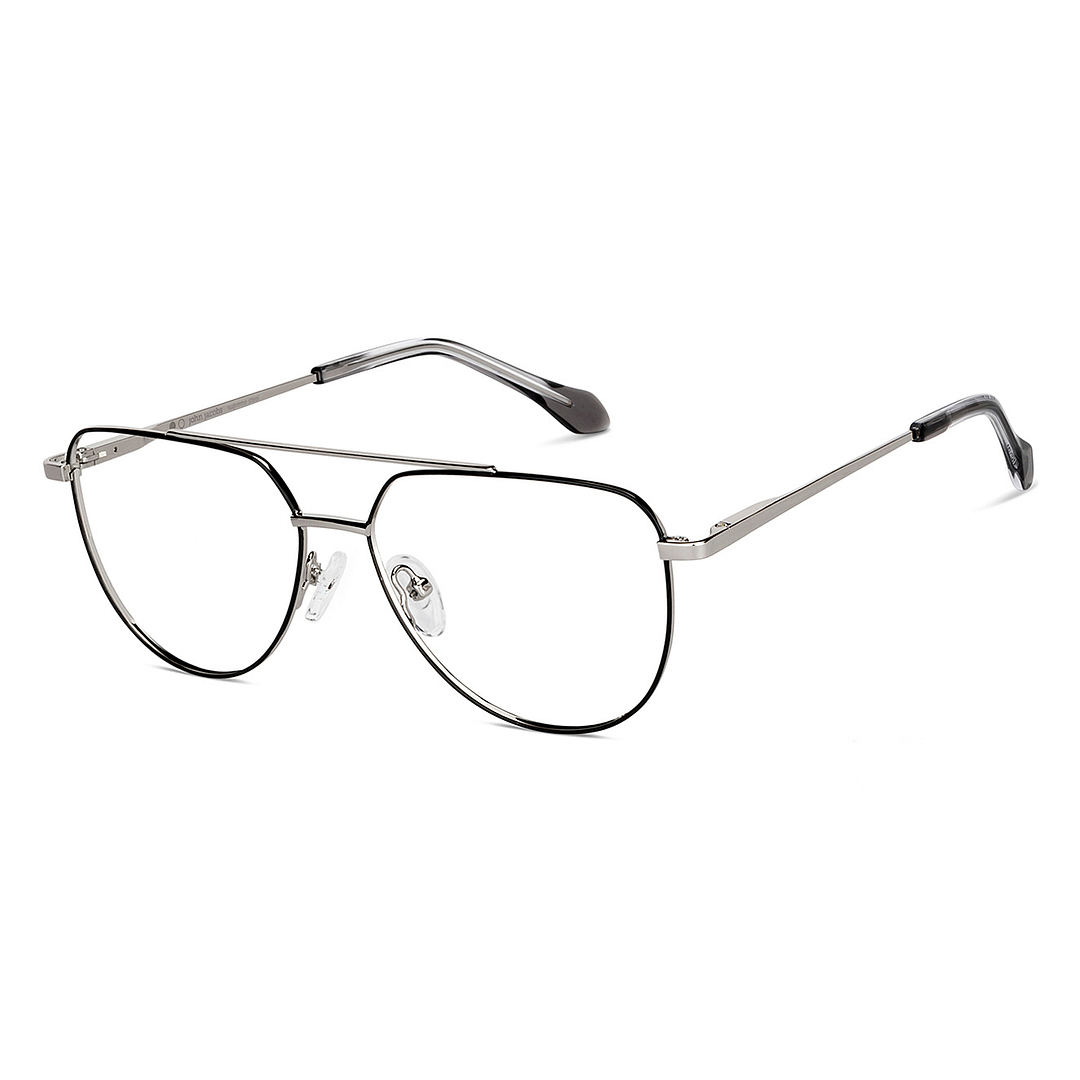 John Jacobs Online Dark Gunmetal Full Rim Aviator left side