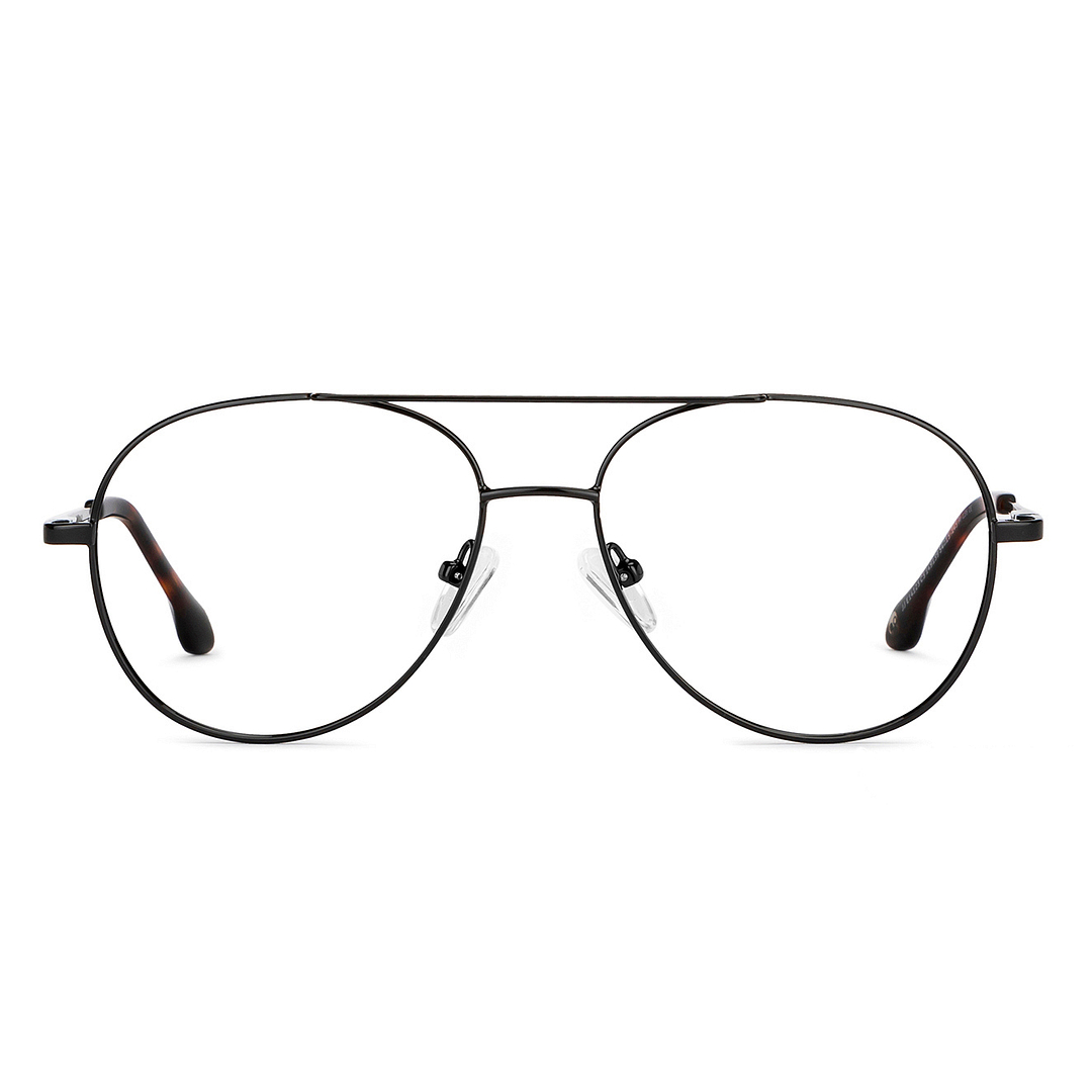 John Jacobs Online Black Full Rim Aviator right side