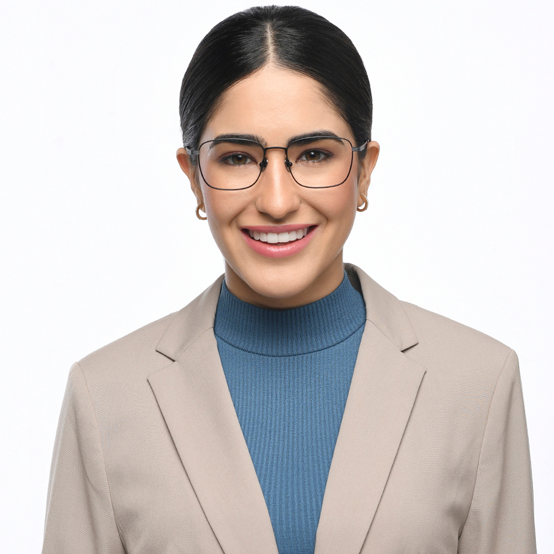 John Jacobs Black Full Rim Square right side