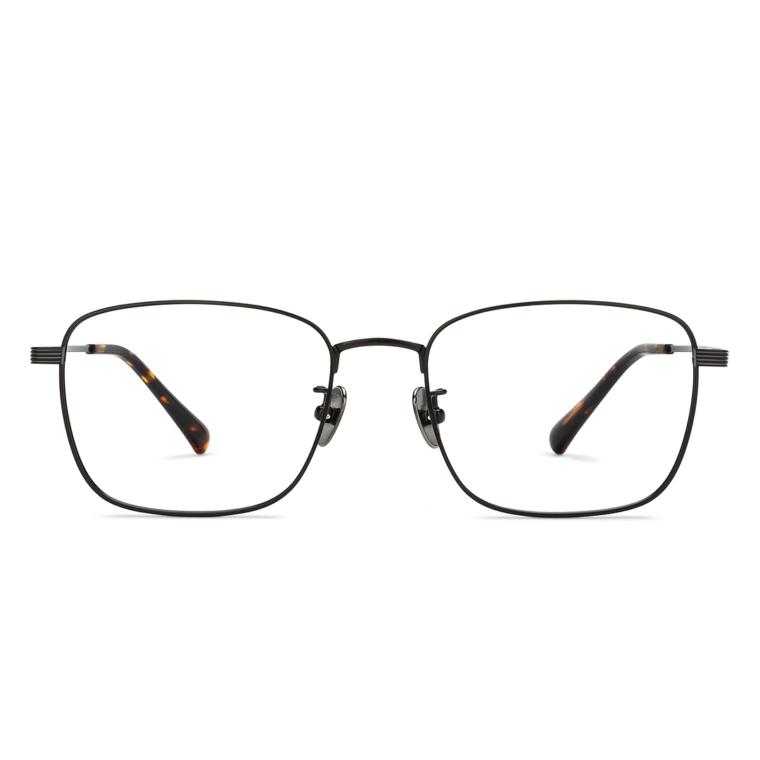 John Jacobs Black Full Rim Square right side