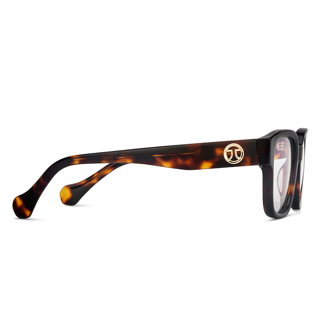 John Jacobs Black Full Rim Square left side