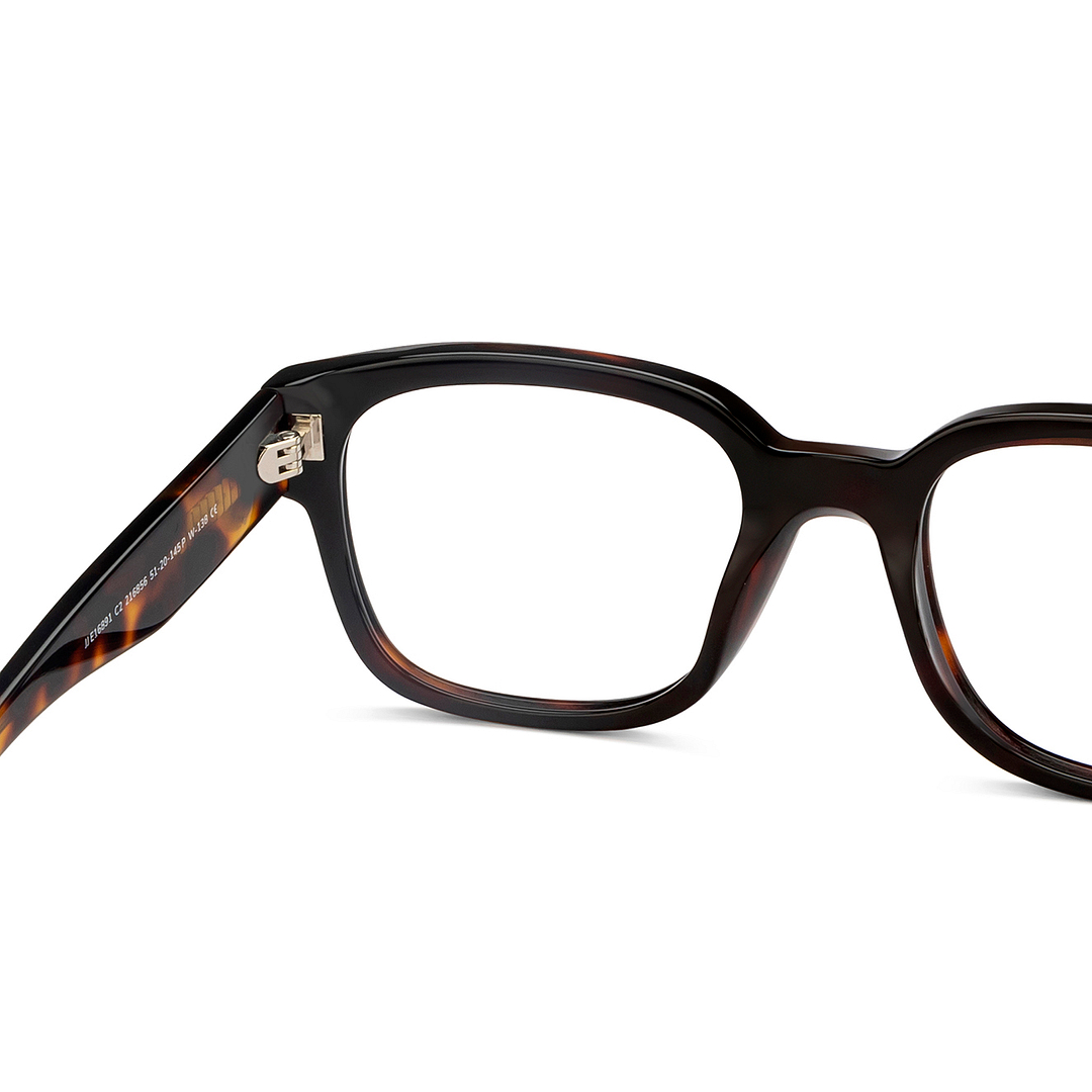 John Jacobs Black Full Rim Square right side