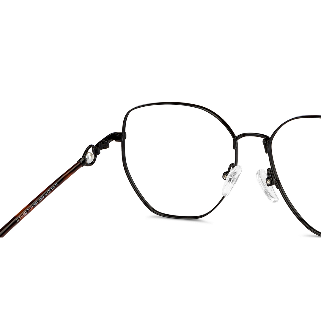 John Jacobs Online Black Full Rim Square right side