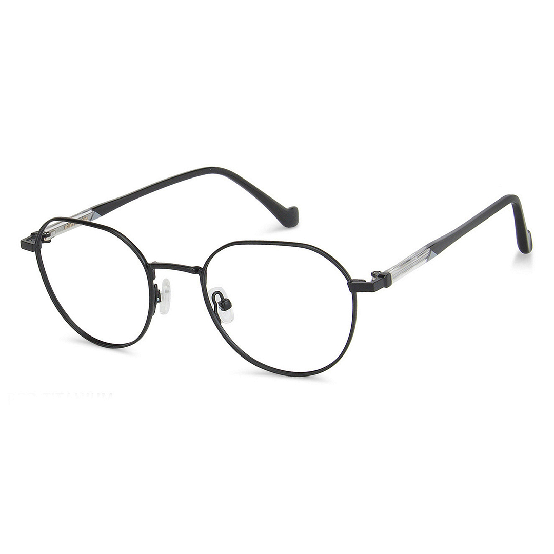 John Jacobs Online Black Full Rim Hexagonal right side