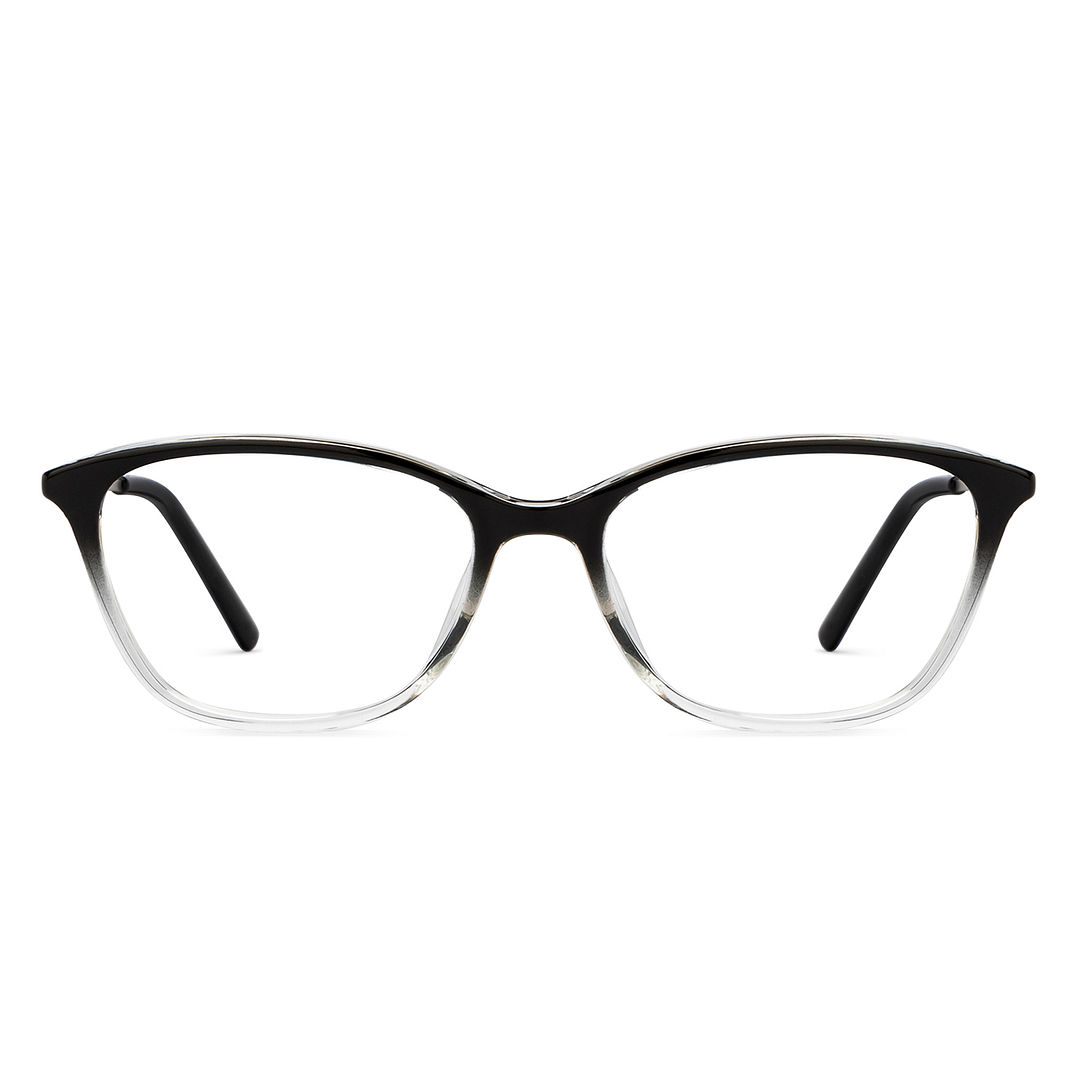 John Jacobs Online Black Transparent Full Rim Rectangle left side