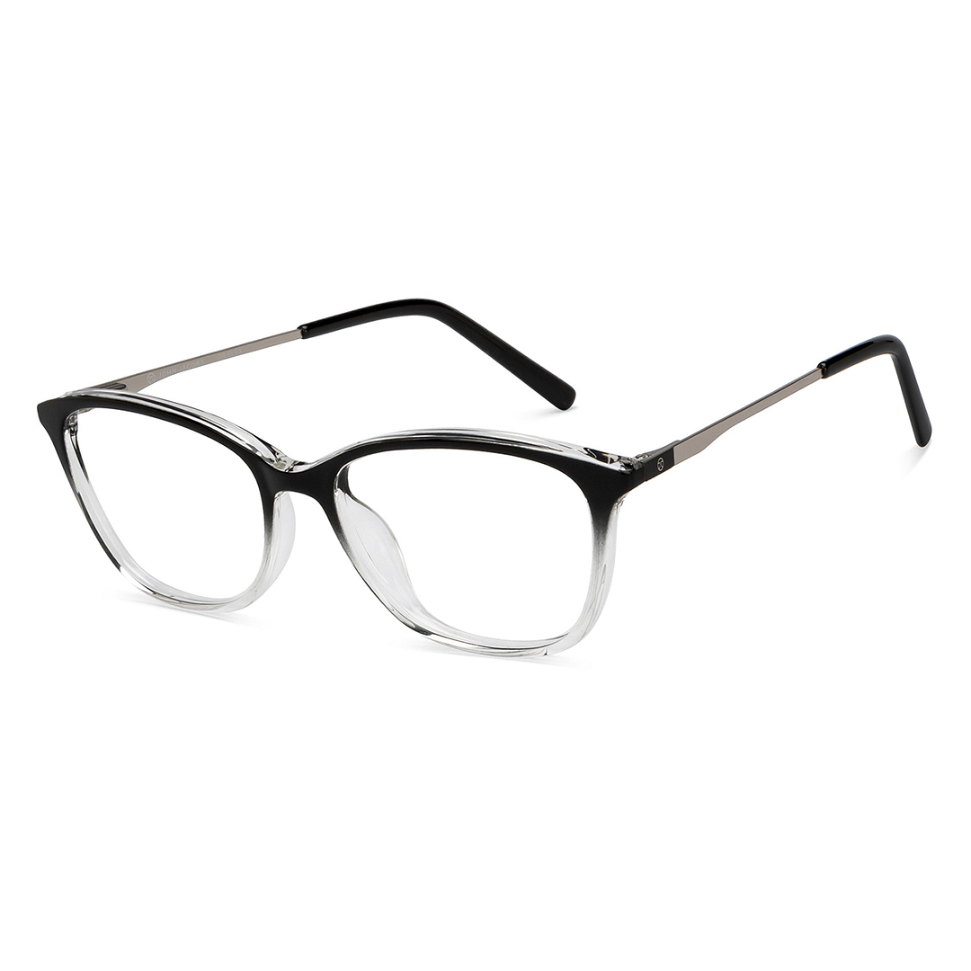 John Jacobs Online Black Transparent Full Rim Rectangle right side